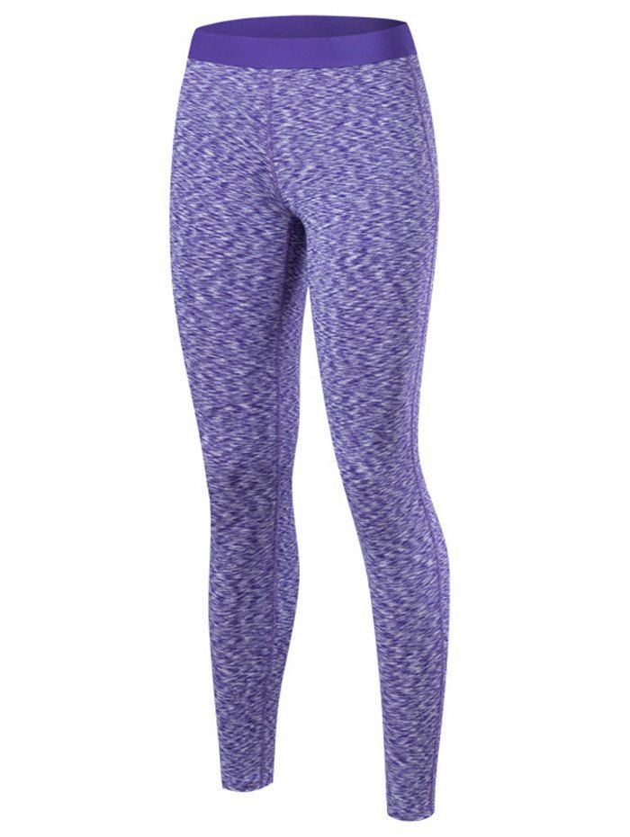 

Printed High Waisted Yoga Leggings, Purple