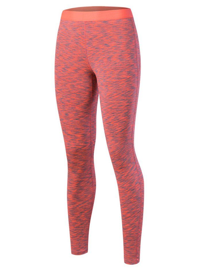 

Printed High Waisted Yoga Leggings, Orange red