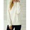 Knitted Pullover Loose-Fitting Sweater - WHITE ONE SIZE
