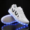 Led Luminous Color Block Lights Up Casual Shoes - Blanc 44