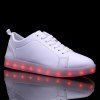 Chaussures Décontractées avec Lacets et Lumière LED - Blanc 44
