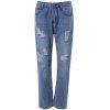 Pocket design Distressed Jeans - Bleu Toile de Jean S