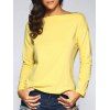 Collier Skew ample T-shirt Concise - Jaune ONE SIZE