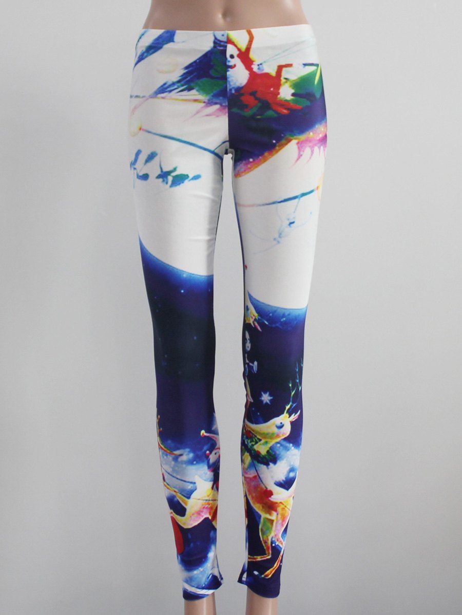 

Print Leggings, White