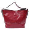 Boucle simple et s Solid Color Design Femmes  sac fourre-tout - Rouge 