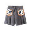 Casual Shorts Pocket Patch plissés - Gris S