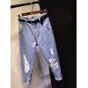 Destroy Wash Harem Jeans - Bleu clair L