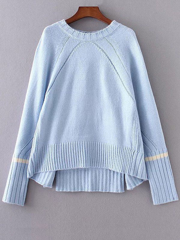 

Double Slit Sweater, Light blue