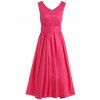 Fit et Flare Belted Dress Vintage - Rose L