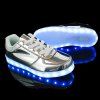 Chaussures Décontractées Finition Métallisée et Lumières LED - Argent 40