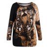 De plus T-Shirt taille Tiger Imprimer - multicolore XL
