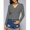 Slimming Zip Up Sweater - GRAY S