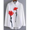 Flower Print Shirt - Blanc L