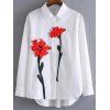 Flower Print Shirt - Blanc M