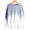 Pull en Mohair Ombré Haut-Bas - Cendre ONE SIZE