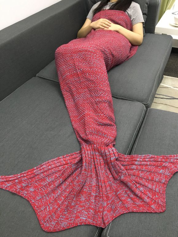 Étoffes Fishtail Blanket de Chic Femmes - Rouge ONE SIZE(FIT SIZE XS TO M)