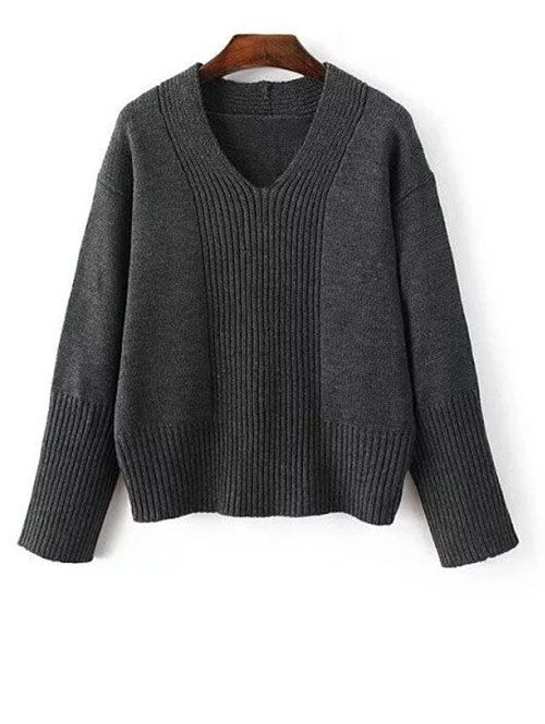 

Chunky Loose Sweater, Deep gray