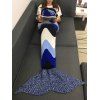 Warmth Crochet Knitting Color Block Mermaid Blanket - multicolore W31.50INCH*L70.70INCH