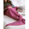 Haute Qualité douce et chaude tricotée Mermaid Tail Blanket - Violet M