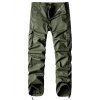 Pantalon multipoches avec poche à glissière - vert foncé 32