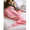 High Quality Soft Warm Knitted Mermaid Tail Blanket - PINK L