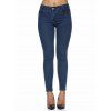 Stretchy poche design Skinny Jeans - Bleu profond XL