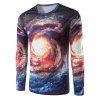 Universe T-shirt imprimé à manches longues - multicolore L