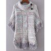 Glands boutonné Cape Sweater - Gris ONE SIZE