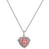 Enceinte Bead Amour Collier Médaillon Coeur - Argent 