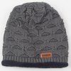 Winter Triangle Épaissir Double-Deck Knit Ski Hat - Gris 
