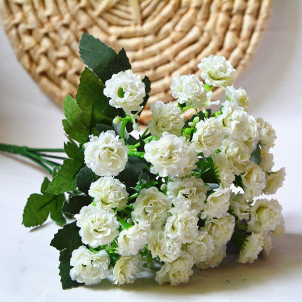 

Home Decor Wedding Bridal Lilac Artificial Flower, White