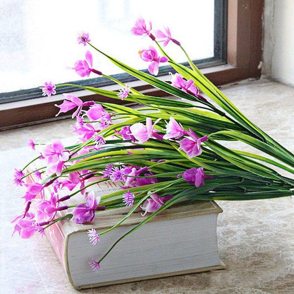 

Butterfly Orchid Home Decor Artificial Flower, Purplish red