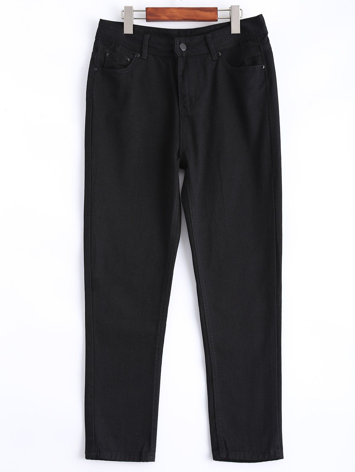 

Stretchy Skinny Narrow Feet Pants, Black