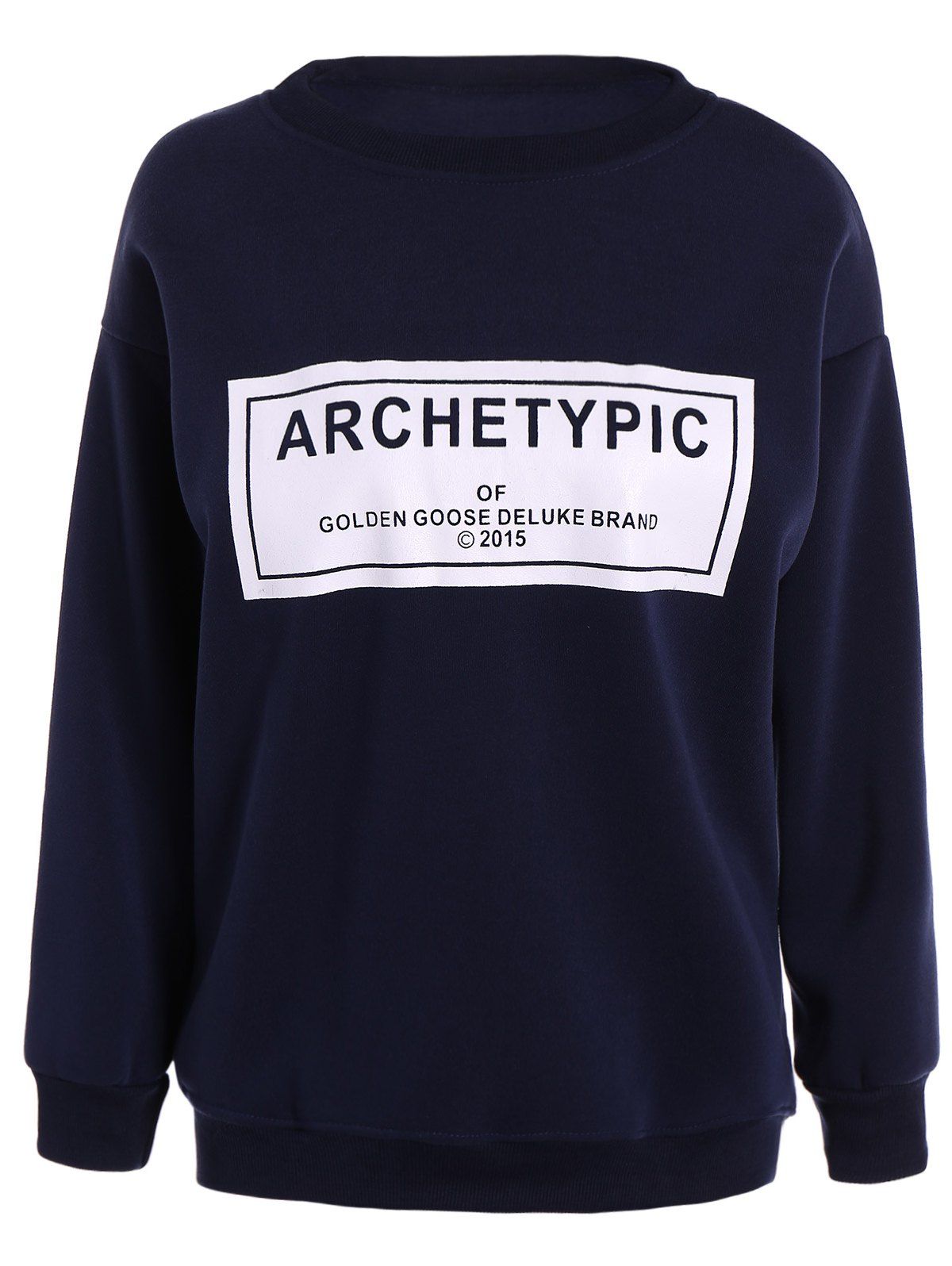 

Archetypical Print Long Sleeve Sweatshirt, Deep blue