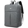 Zip Metallic Nylon Backpack - Gris 