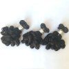 3 Pcs 5A Remy Pure Color funmi Curly indiens Tissages Cheveux - Noir 10INCH*10INCH*10INCH