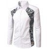 Chemise Imprimé à Boutons - Blanc M