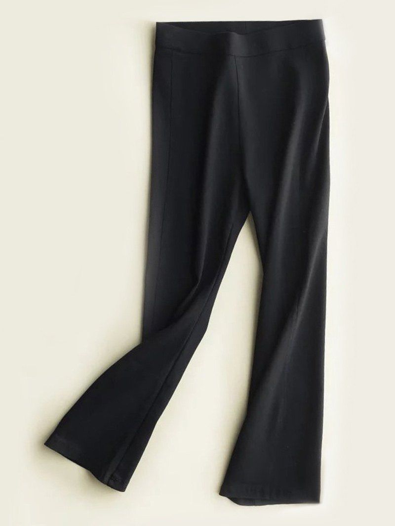 

High Waist Slimming Boot Cut Pants, Black