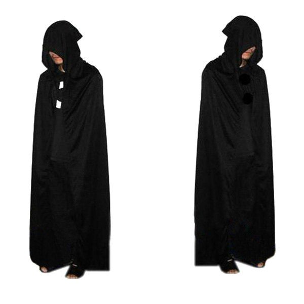 

Halloween Cosplay Party Devil Hooded Cloak Costume, Black