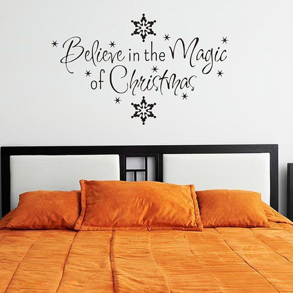 

Removeable Christmas Snows Wall Sticker, Black