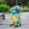 Colorful chauds Vêtements Veste à capuche Pet Dog - Jaune L