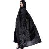 Cape à Capuche Halloween Cospaly Sorcière - Noir 