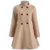 Chaud Double-breasted Felt Trench Coat - Camel S
