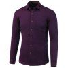 Knit Blends Pocket col rabattu Fleece Shirt - Rouge vineux L