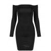 Gaine Off The Robe asymétrique - Noir S