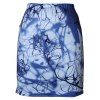 Taille haute impression 3D Jupe moulante - Bleu M