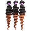 1 Pcs loose Vague Ombre brésiliennes 6A Vierges Tissages Cheveux - multicolore 16INCH