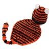 Bébé fil tricoté Tiger Prop Photographie Costume Set - Noir et Orange 