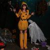 Hot Selling Halloween Party Cosplay Pumpkin Witch Costume - YELLOW 