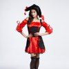Halloween Party classique Cosplay Femmes Costume Pirate - Rouge et Noir M